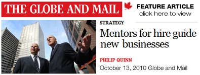 Globe and Mail Feature Article on Executive Mentors